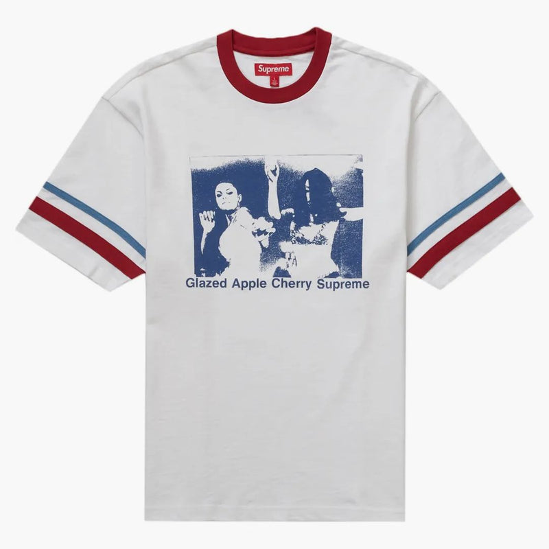 SUPREME GLASED ATLETIC S/S Top White