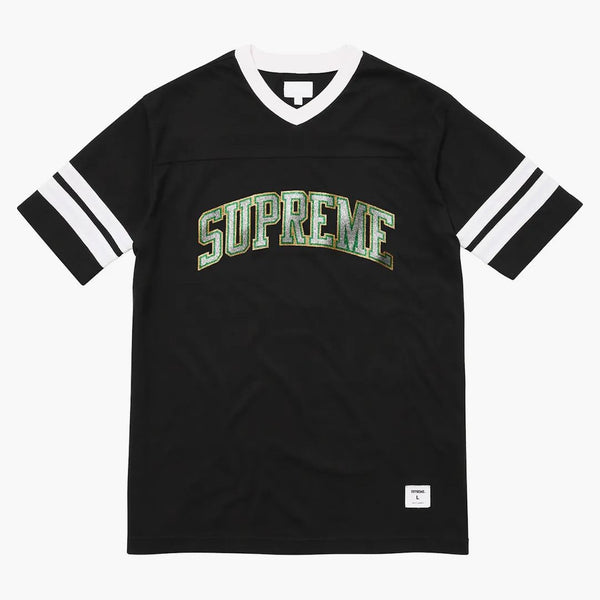 Nejvyšší třpytivý oblouk fotbal Top Black