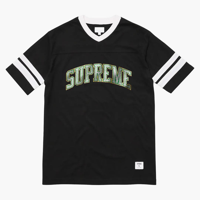 Nejvyšší třpytivý oblouk fotbal Top Black