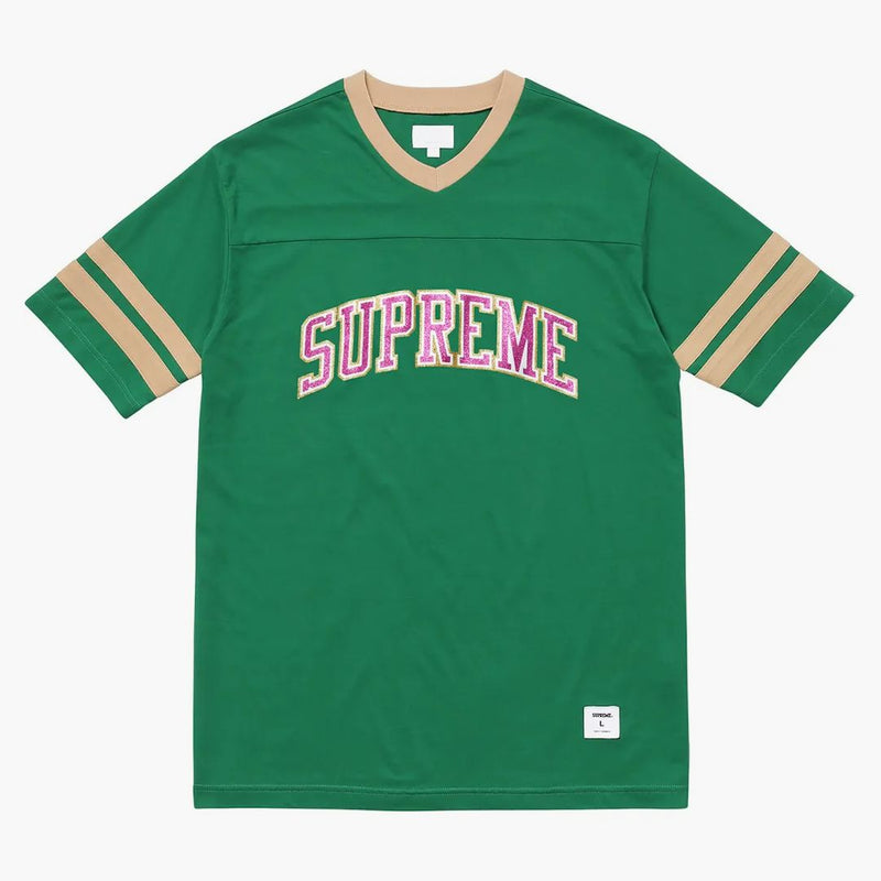 Supreme Glitter Arc Football Top Green