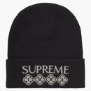 Supreme glitter beanie black