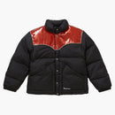 Supreme glitter yoke down buffer jacket black