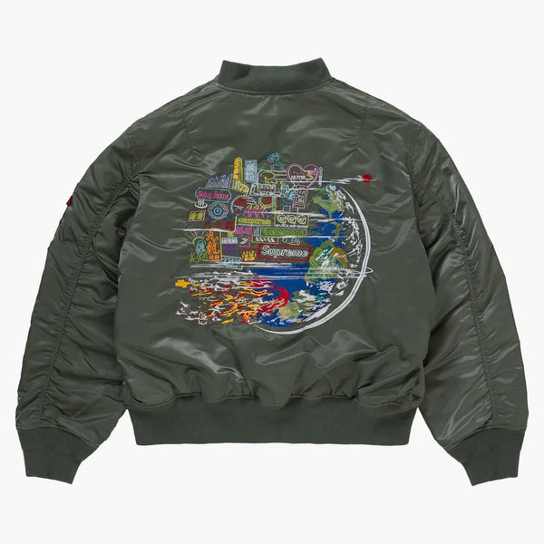 Supreme Globe MA-1 Olive