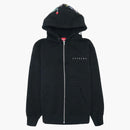 Supreme Globe Zip Up Hooded Sweatshirt Black