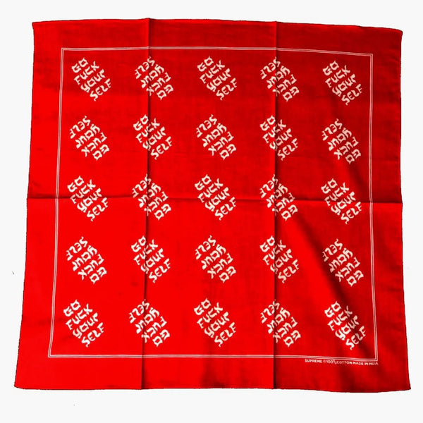 Supreme Go Fuck Yourn Bandana Red