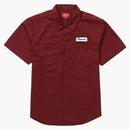 Supreme God's Favorite S/s Work Shirt Burgundy