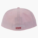 Supreme Gold Cross S Logo New era Fitted has pink