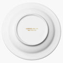 Supreme Gold Trim Ceramic Ashtray White