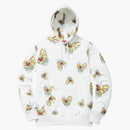 Nejvyšší gonz motýl mikina s kapucí z bílé