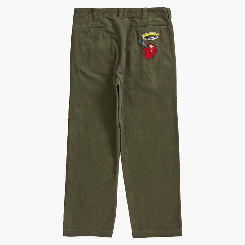 Nejvyšší Gonz Corduroy Chino Pant Dusty Green