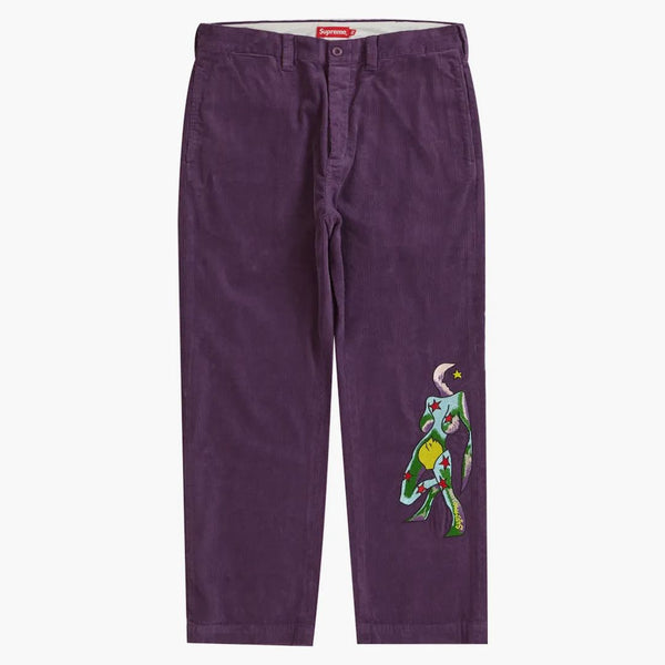 Supreme gonz pana de chino pantalón púrpura