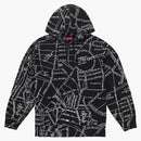 Supreme Gonz Borded Map Borded Sweinshirt Negro