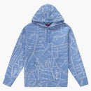 Supreme Gonz Embroidered Map Hooded Sweatshirt Columbia Blue