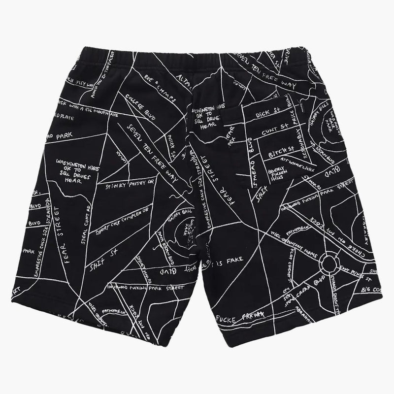 Nejvyšší gonz vyšívaná mapa mikina černá