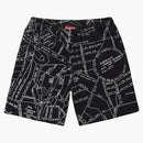 Supreme Gonz Embroidered Map Sweatshort Black