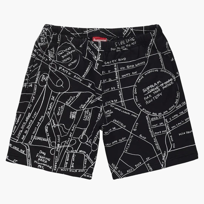 Nejvyšší gonz vyšívaná mapa mikina černá