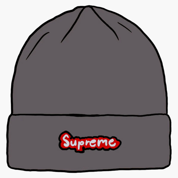 Supreme Gonz Logo Beanie Grey