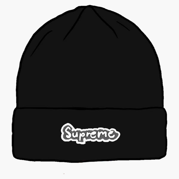 Supreme Gonz Logo Beanie (SS21) Black