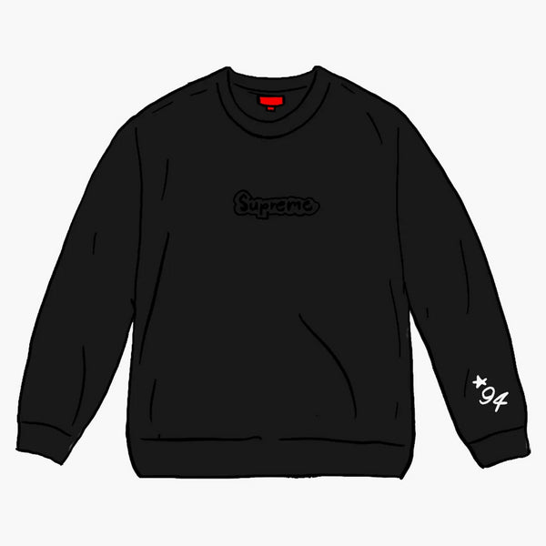 Supreme Gonz Logo Crewneck Black