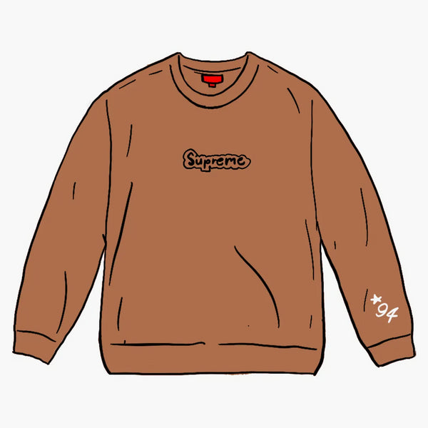 Nejvyšší gonz logo CrewNeck Brown