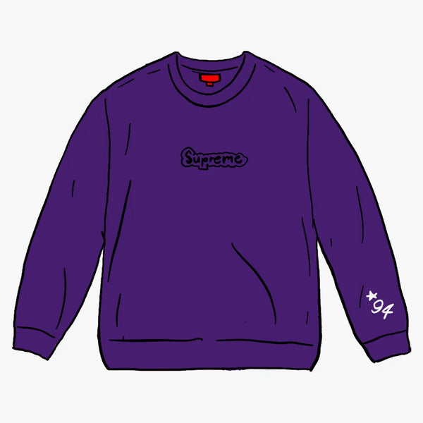 Supreme Gonz Logo Crewneck Purple