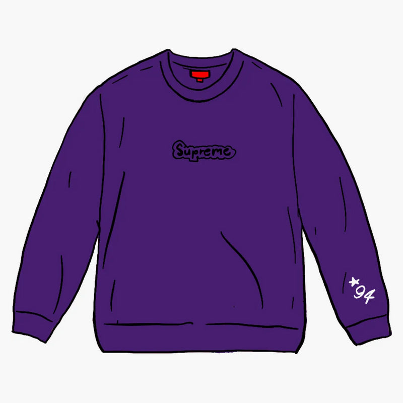 Nejvyšší logo Gonz CrewNeck fialová