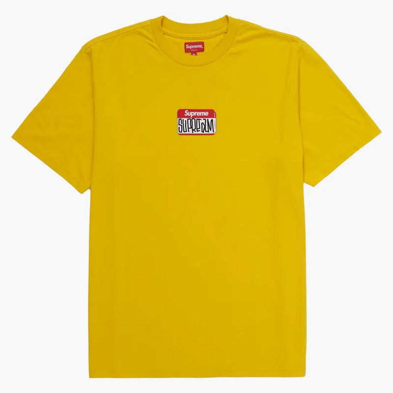 Supreme Gonz Nametag S/S Tea Yellow