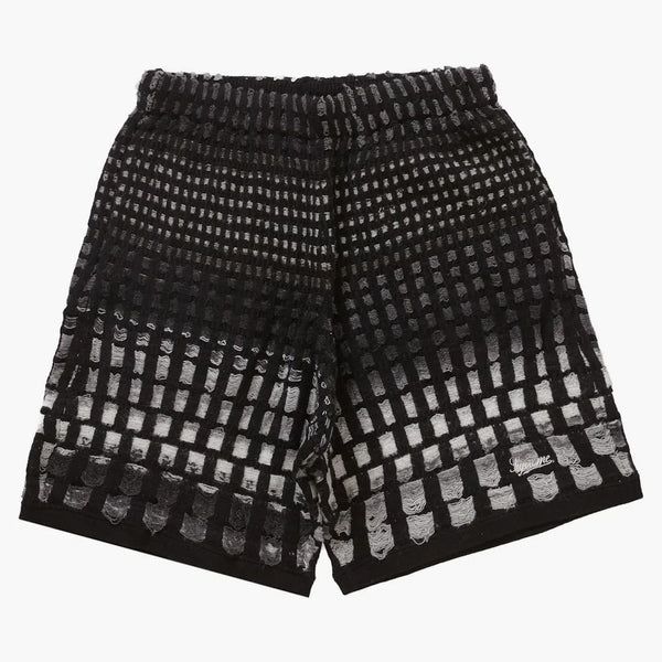 Supreme Gradient Grid Knit Short Black