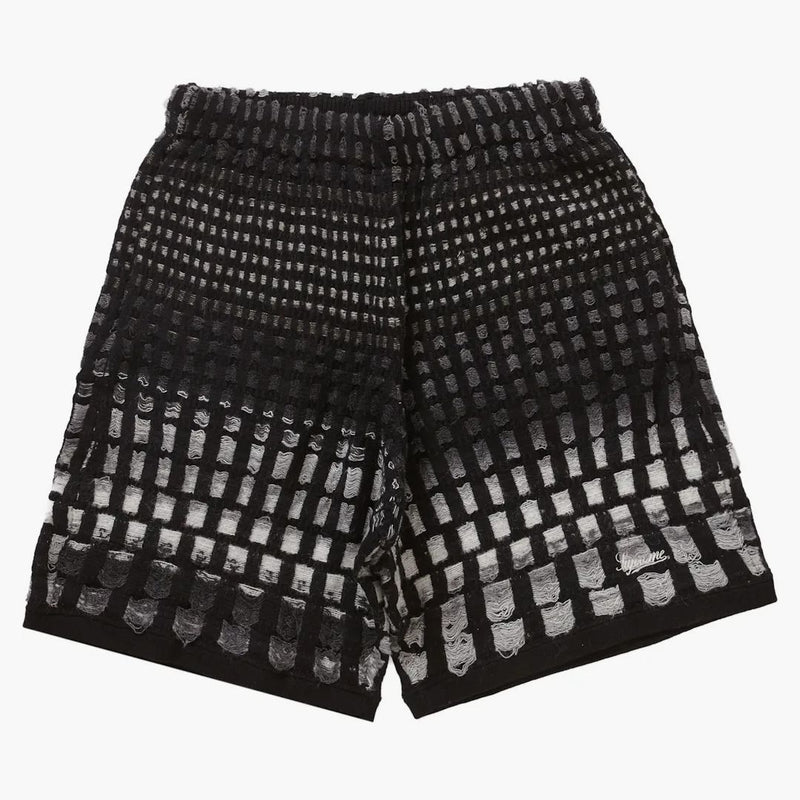 Supreme Gradient Grid Knit Short Black