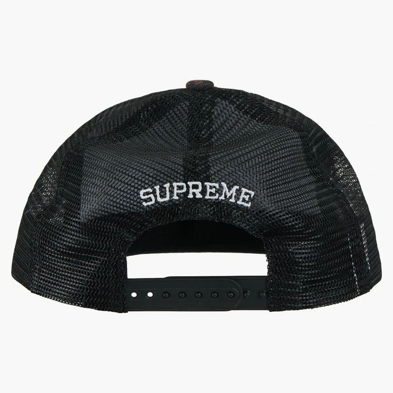 Supreme Gradient Jacquard Denim Mesh Back 5 Panel Black