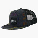 Supreme Gradient Jacquard denim mesh back 5 panel black