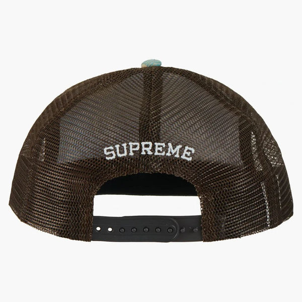 Supreme Gradient Jacquard Denim Mesh Back 5-panel Tan