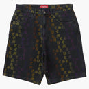 Supreme Gradient Jacquard Denim Short Black