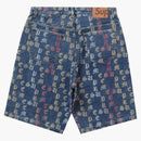 Supreme Gradient Jacquard Denim Short Blue