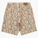 Supreme Gradient Jacquard Denim Short Tan