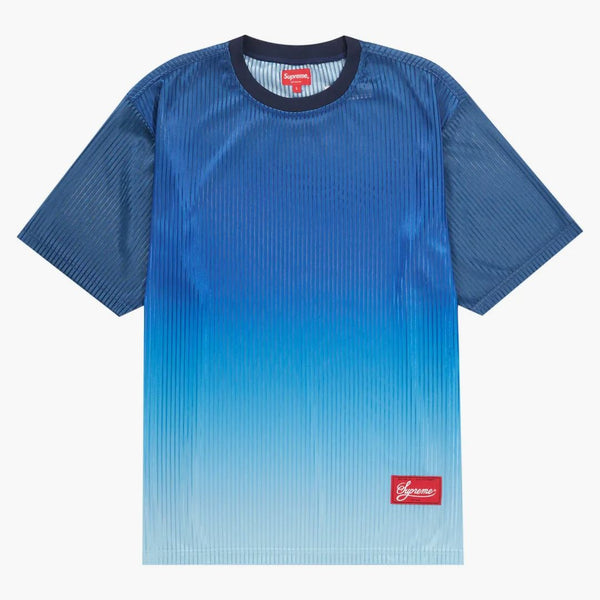 Supreme Gradient Mesh Stripe Jersey Royal