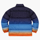 Supreme gradient puffy jacket navy
