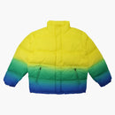 Supreme gradient puffy jacket yellow