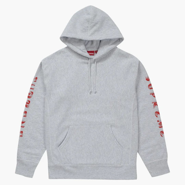 Supreme Gradient Sleeeve Hooded Sweatshirt Ash Grey
