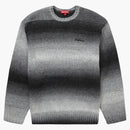 Supremo suéter de franja de gradiente negro