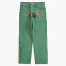 Supremo Great China Wall Canvas de 5 bolsillos Jean Washed Green