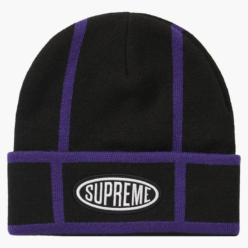 Supreme Grid Beanie Black