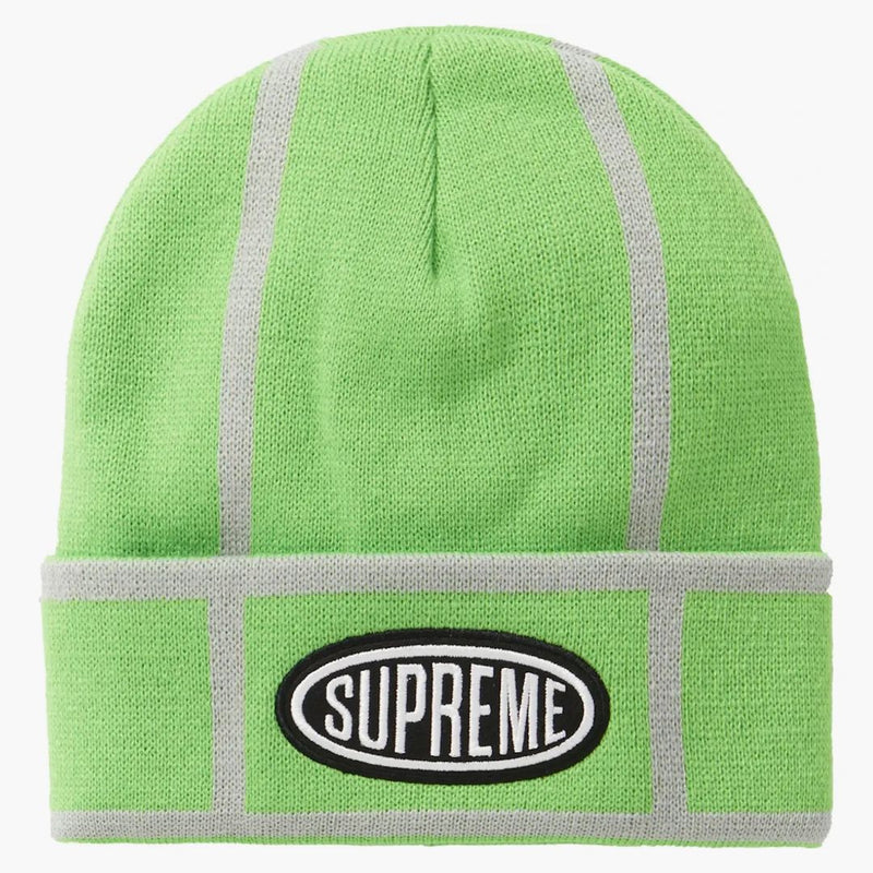 Supreme grid beanie lime
