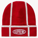 Supreme grid beanie red
