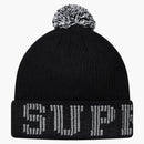 Supreme Grid Logo Beanie Black