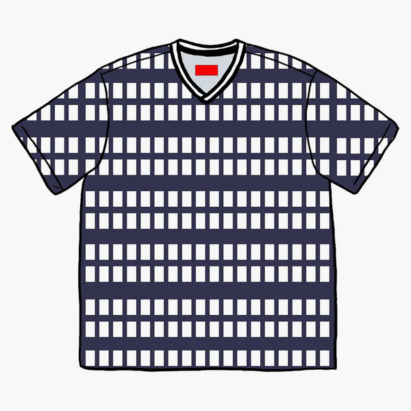 Supreme Grid Soccer Jersey Navy