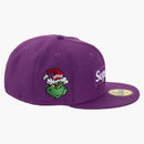 Supreme Grinch Box Logo New Era 59fifty Fitted Cap Purple