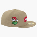 Supreme Grinch Box Logo New Era 59fifty Fitted Cap Tan