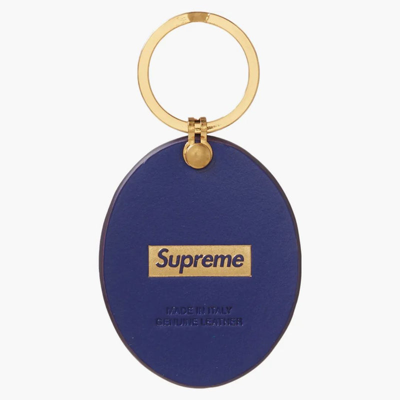 Nejvyšší Guadalupe Leather Keychain Blue