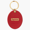 Supreme Guadalupe Leather Keychain Red